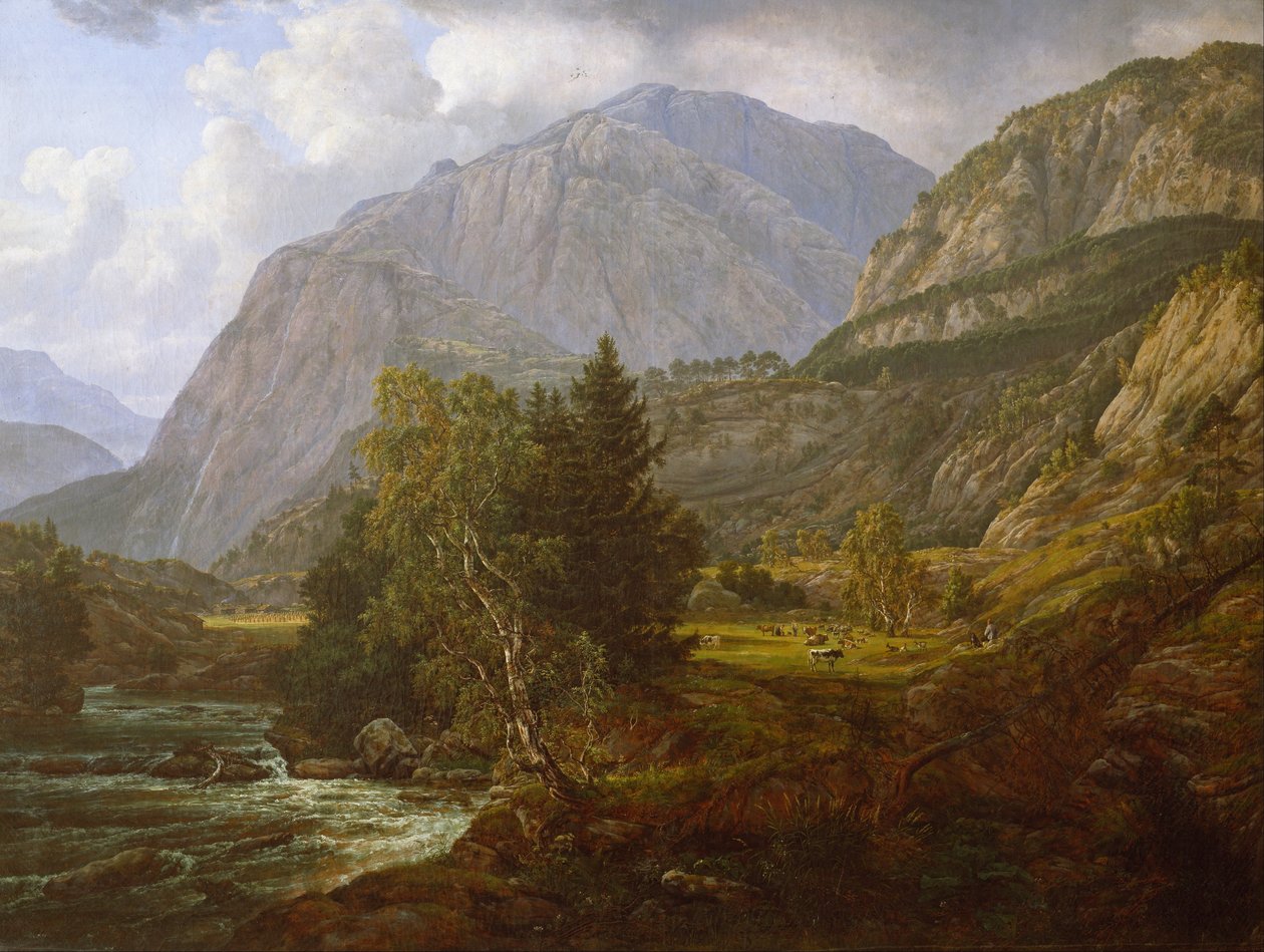 Pohled na Fortundalen od Johan Christian Dahl