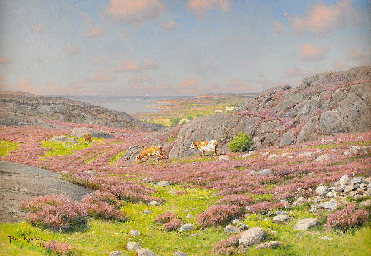 Scéna ze severního pobřeží Hallandu od Johan Fredrik Krouthen