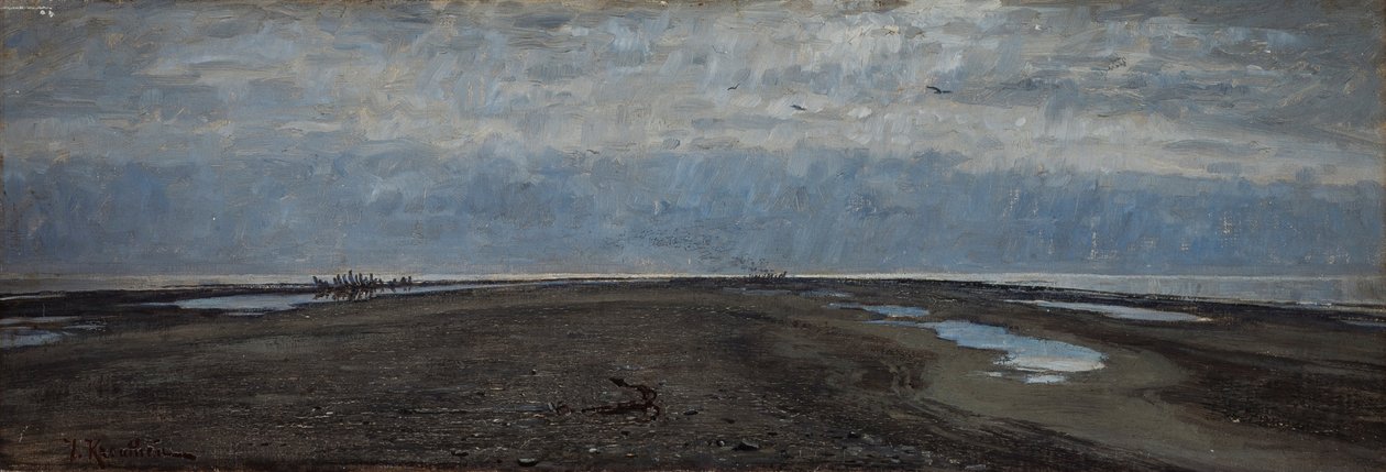 Skaw Spit. Skagen od Johan Fredrik Krouthen