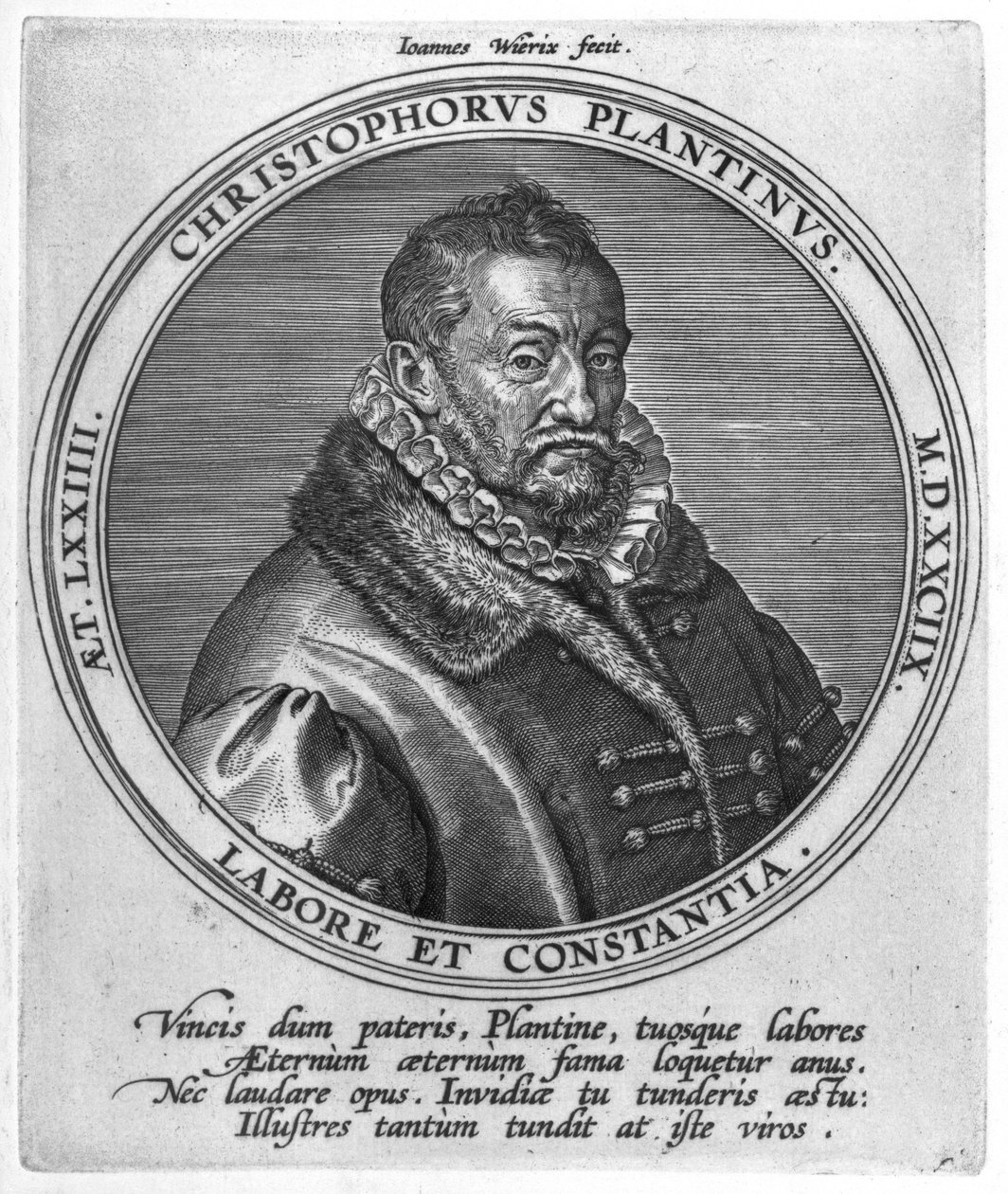 Christophe Plantin (asi 1520–89) od Johan Wierix