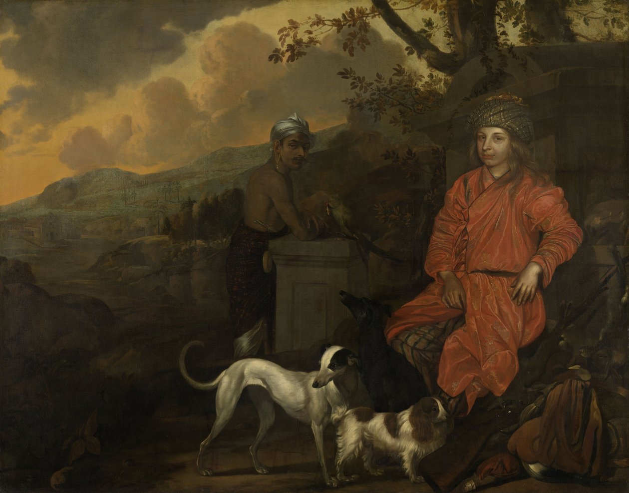 Portrét Philippa Baldaeuse a Gerrita Mossopotama, 1668 od Johan de la Rocquette