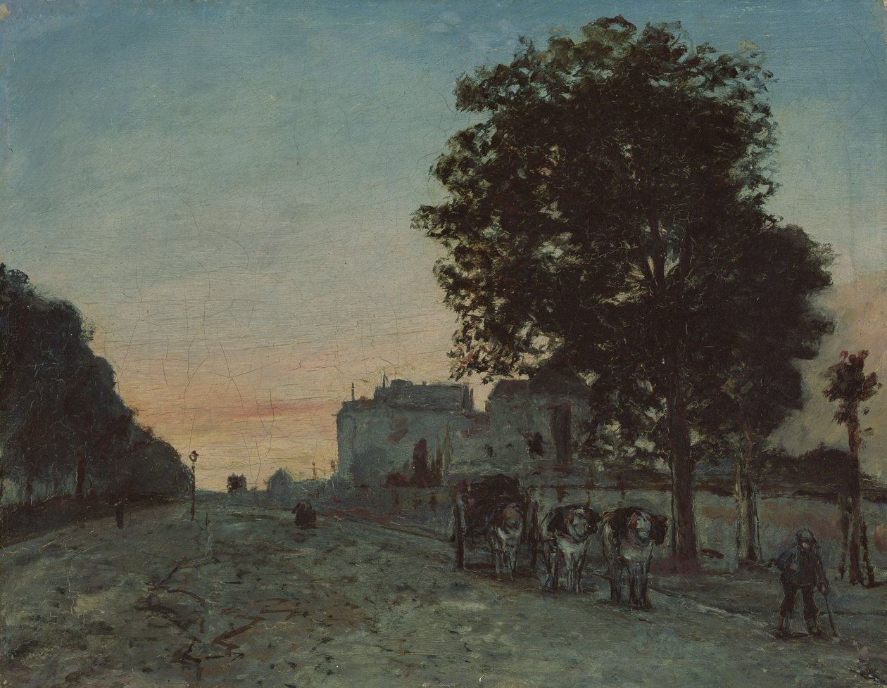 Boulevard Jourdan, Paříž od Johan Barthold Jongkind