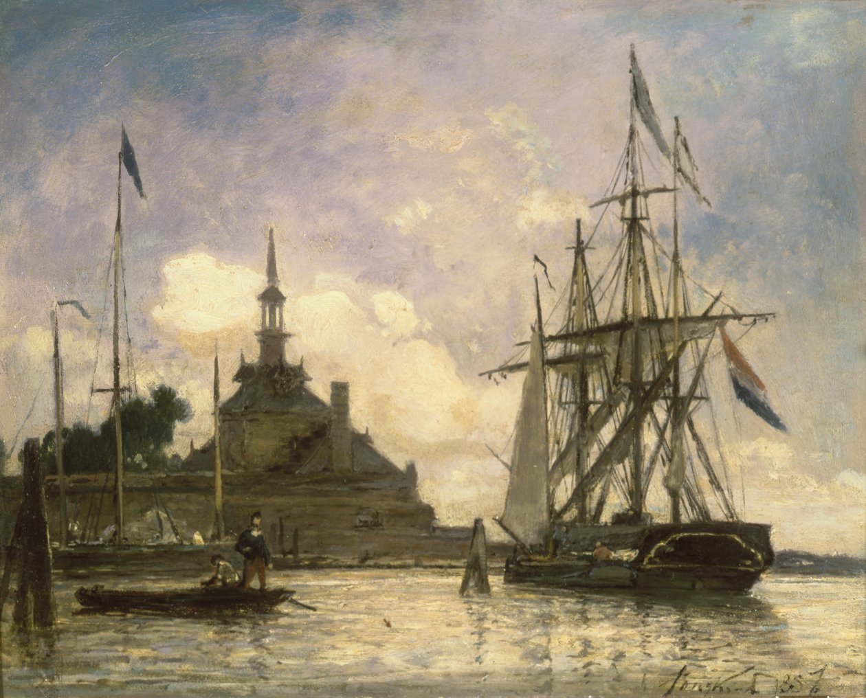 Rotterdamský přístav od Johan Barthold Jongkind