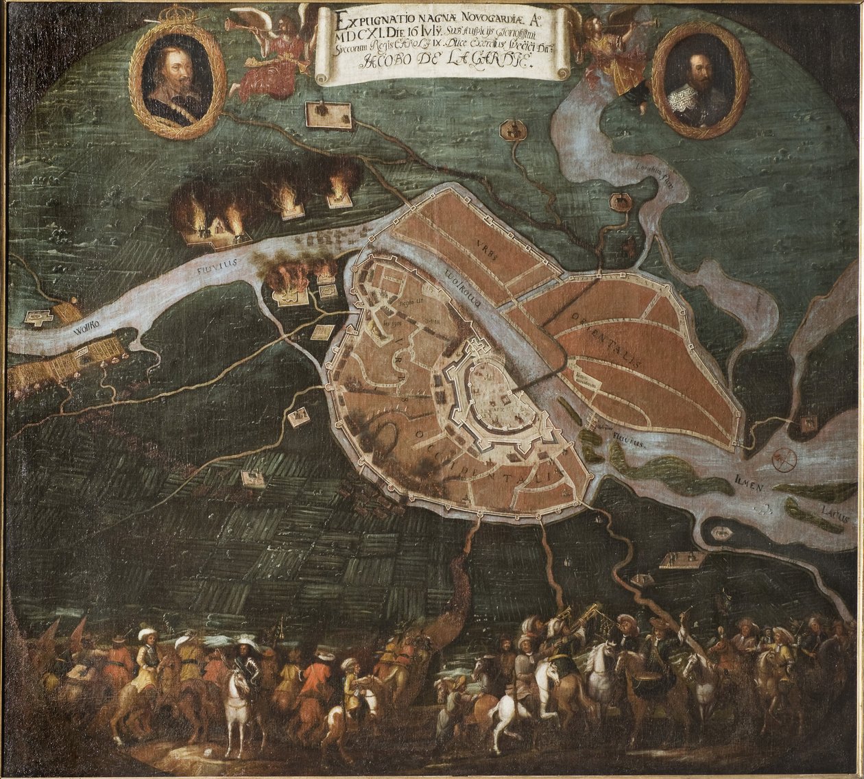 Bitva u Novgorodu (Rusko), švédská polská válka (1600-1611) - bitva u Novgorodu od Johan Hammer