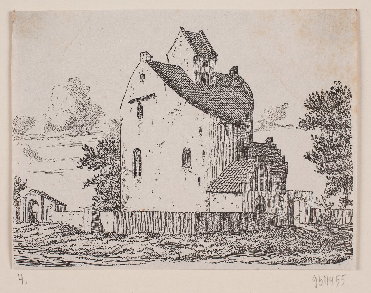 kostel Bjernede od Johan Aagaard