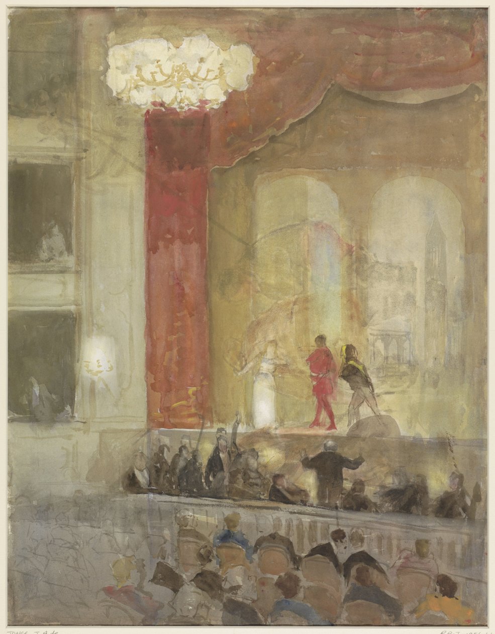 Princesse Schouwburg v Haagu během představení Othello od Johan Antonie de Jonge