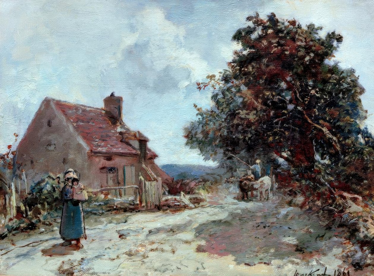 Okolí Nevers od Johan Barthold Jongkind