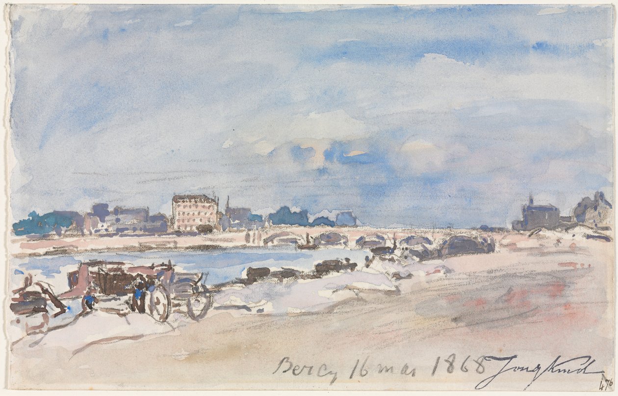 Bercy od Johan Barthold Jongkind