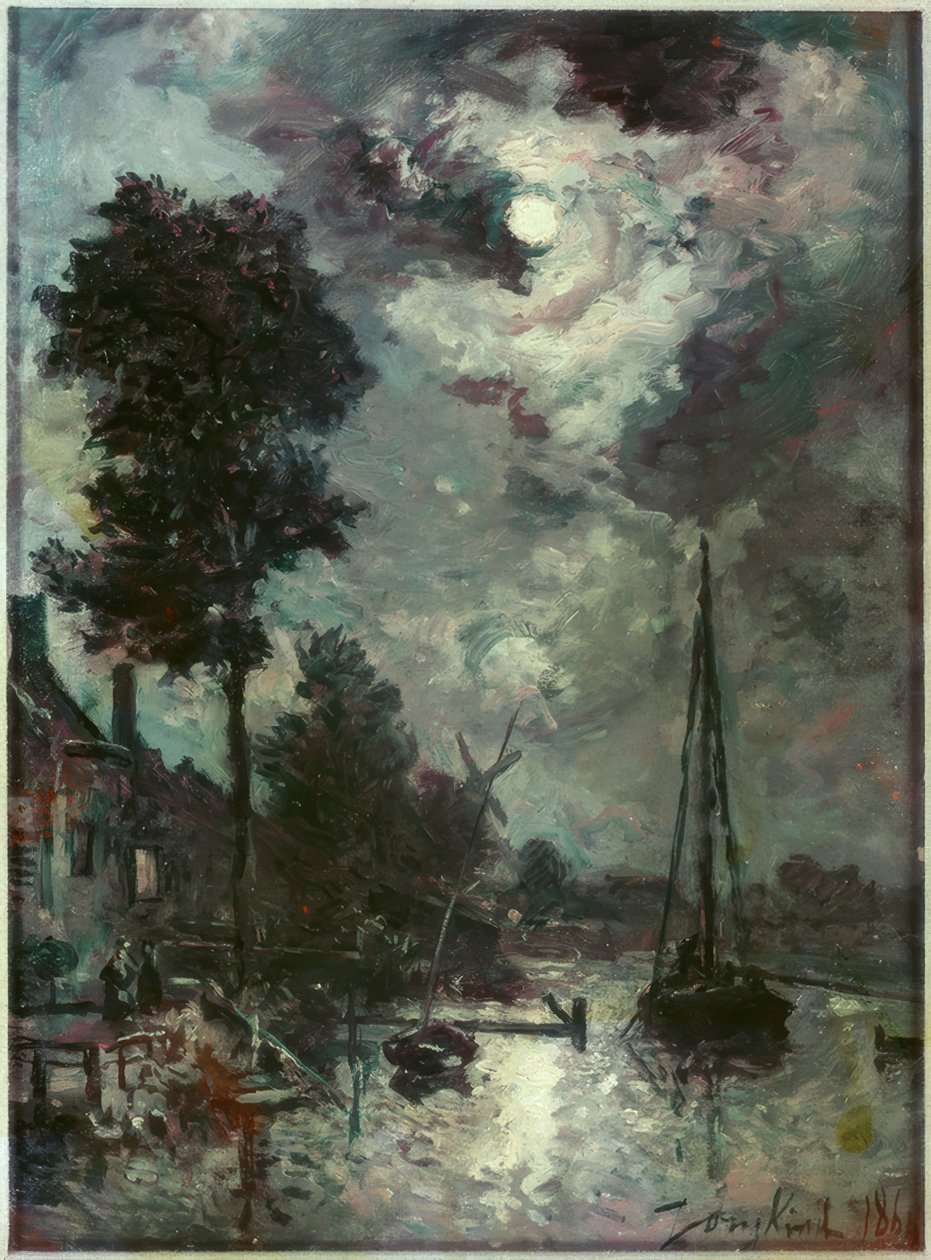Moonlight od Johan Barthold Jongkind