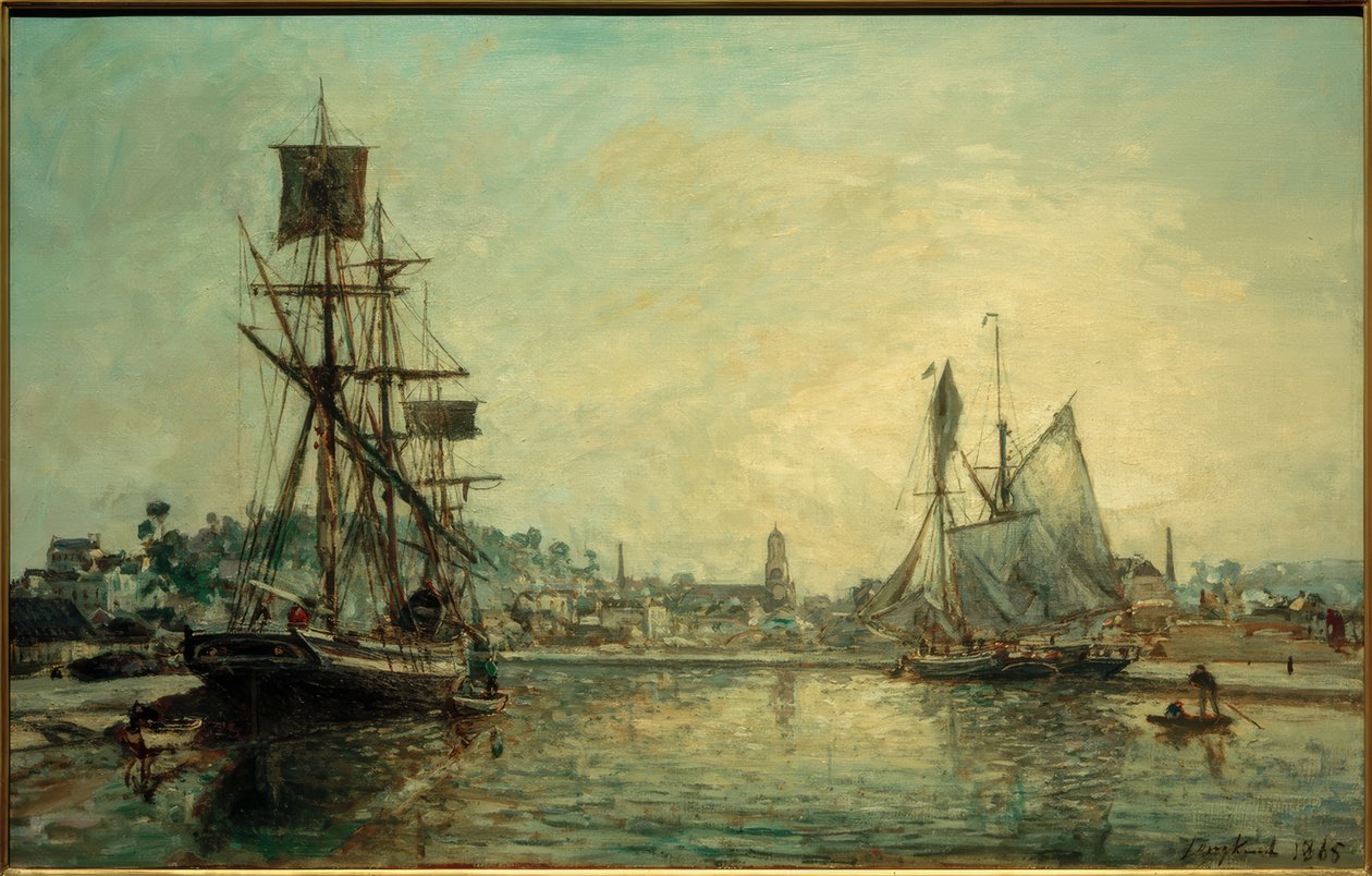 Přístav Honfleur od Johan Barthold Jongkind
