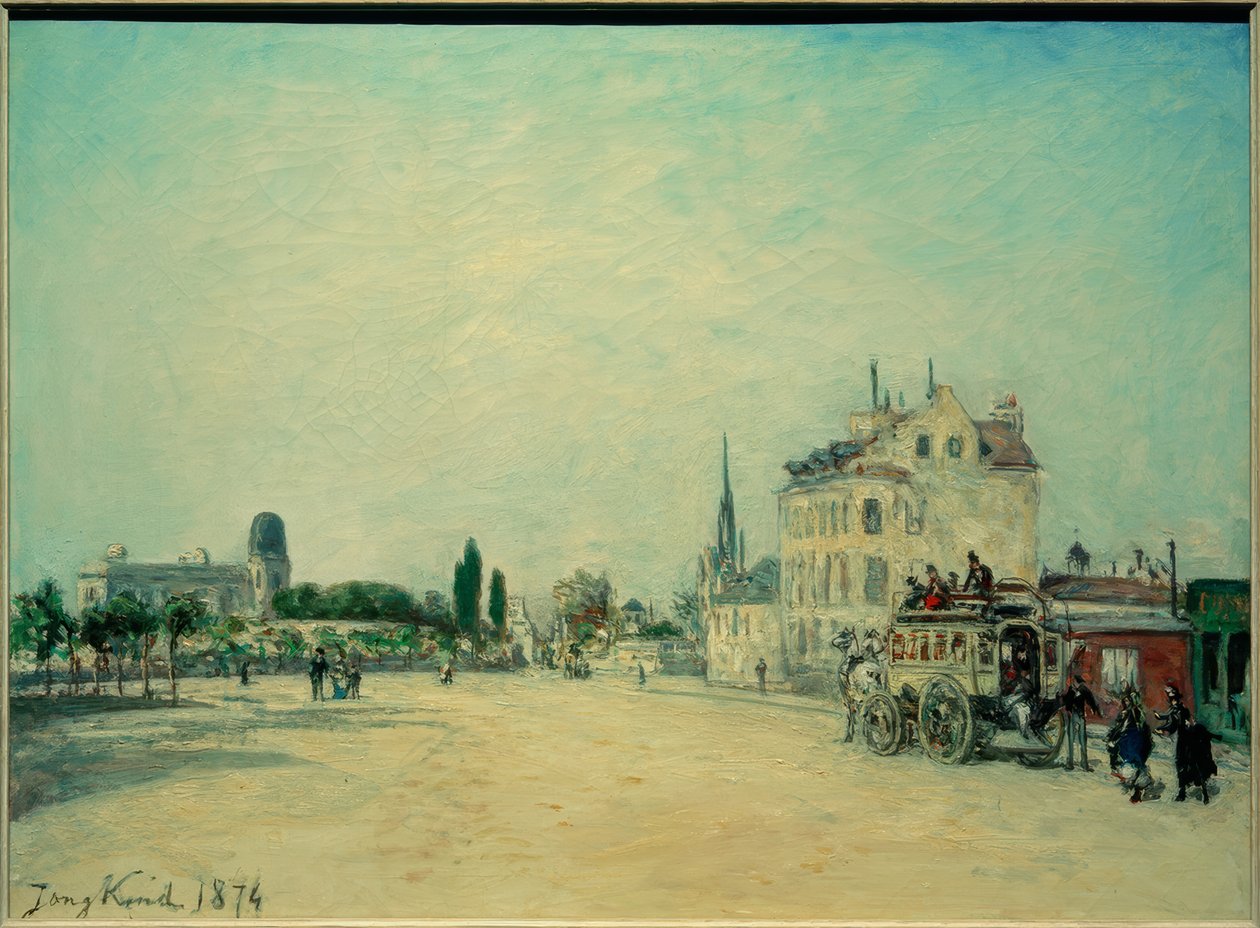 Dostavník na Faubourg St. Jacques od Johan Barthold Jongkind