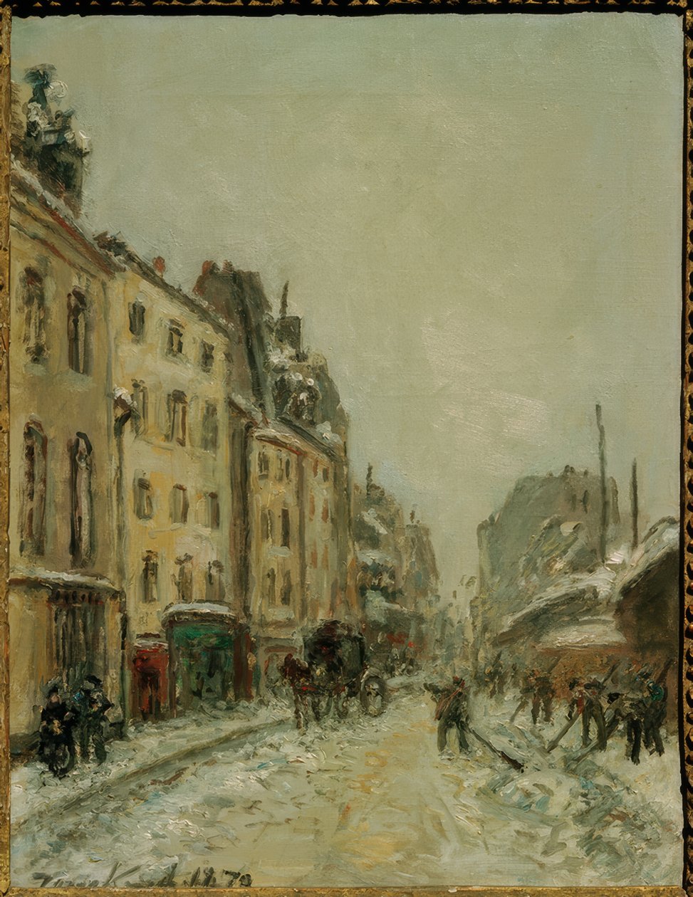 Rue du Faubourg Saint-Jacques, Schneeschaufler od Johan Barthold Jongkind