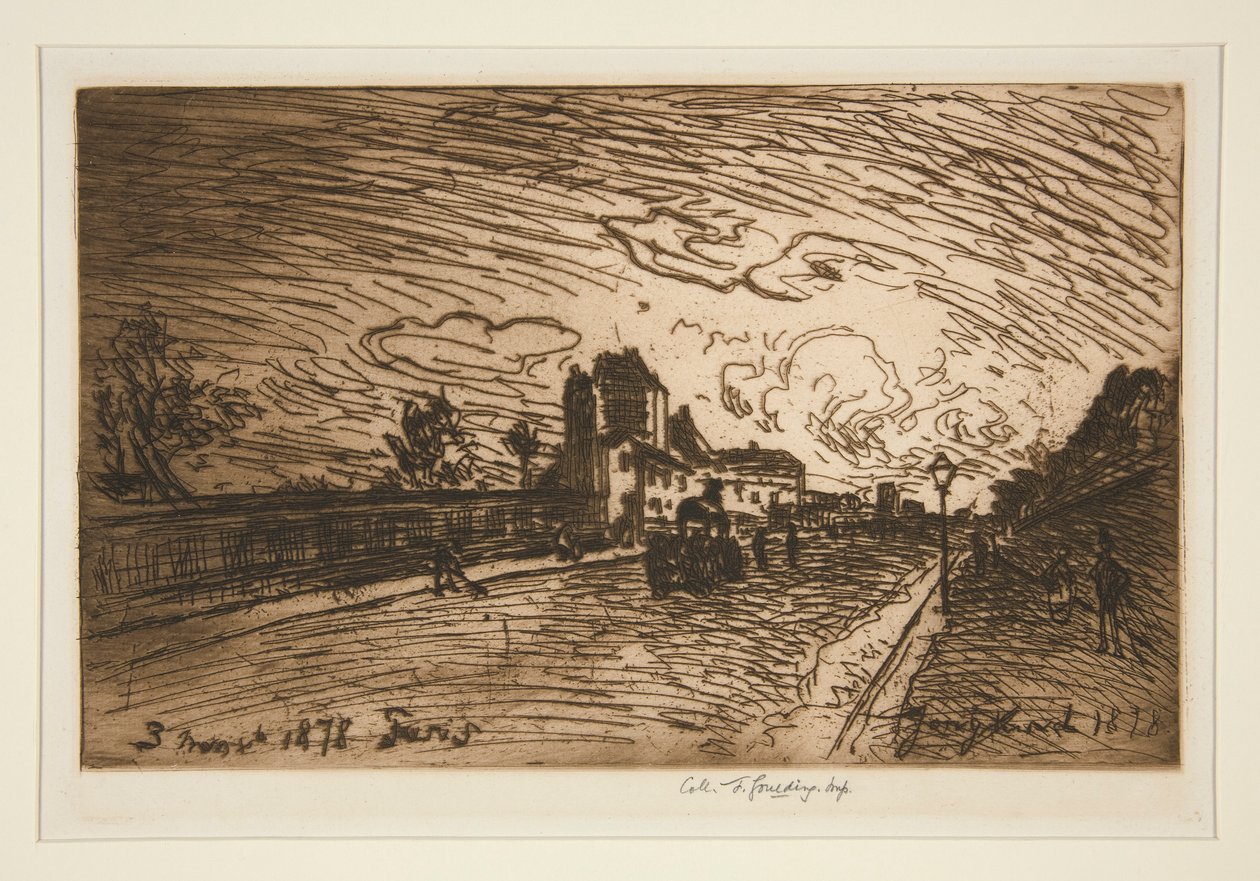 Výstup z Cochin House (Faubourg Saint-Jacques) od Johan-Barthold Jongkind