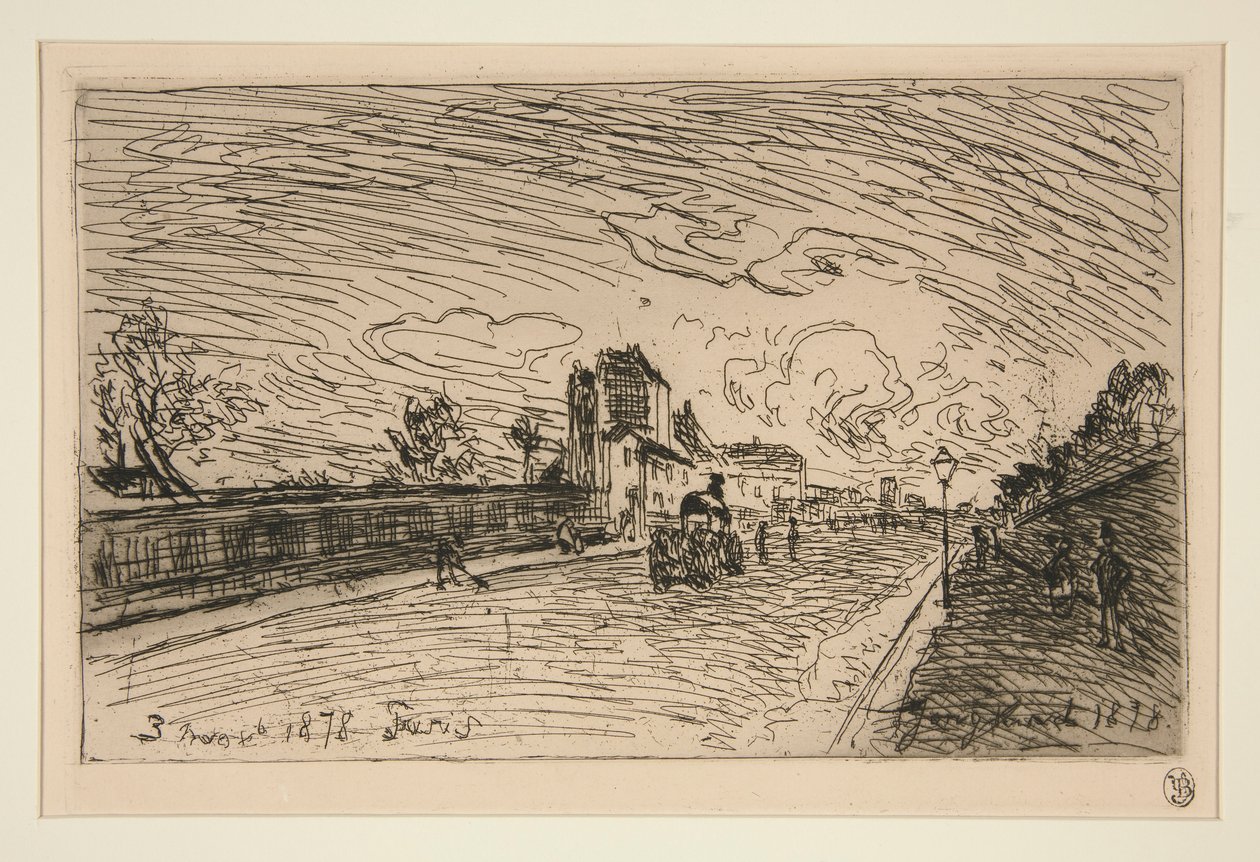 Výstup z Cochin House (Faubourg Saint-Jacques) od Johan Barthold Jongkind