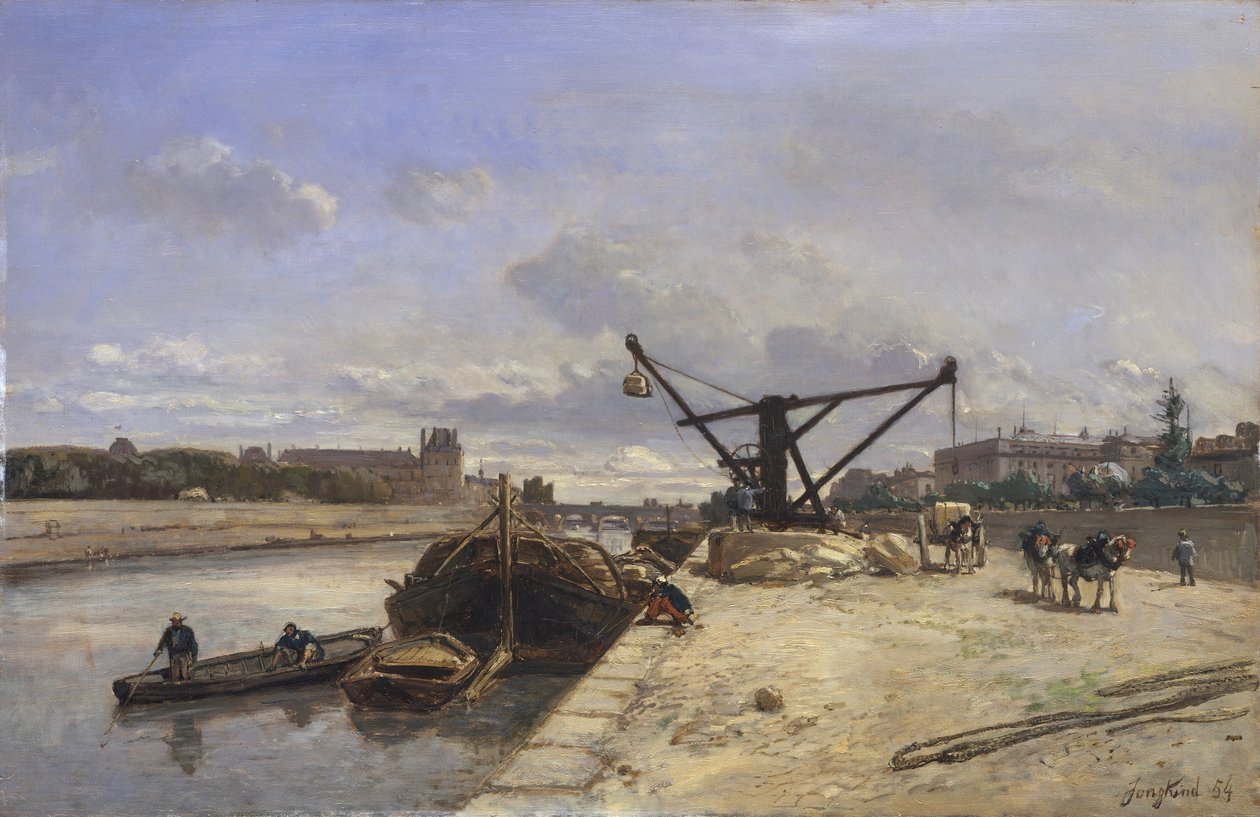 Pohled z Quai dOrsay, 1854. od Johan Barthold Jongkind