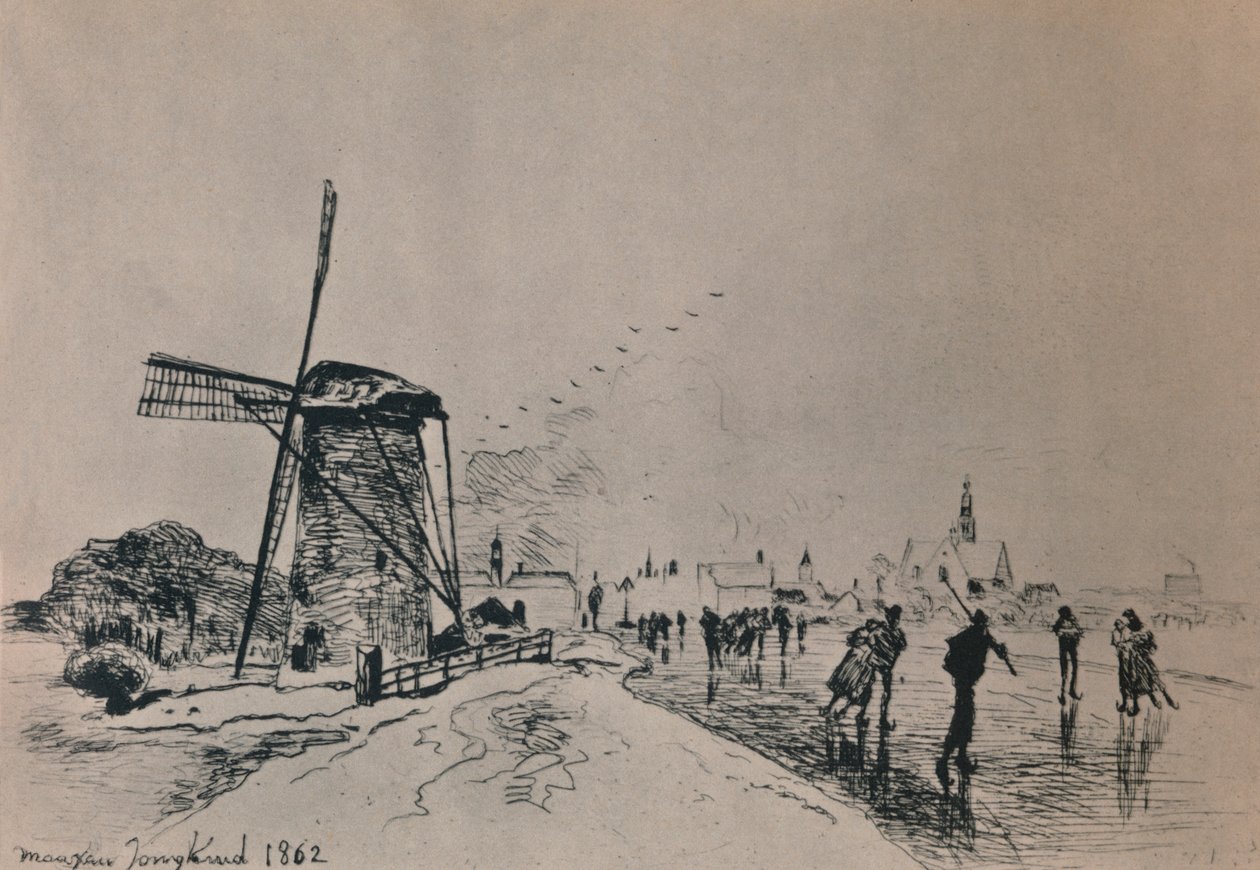 Pohled na město Maassluis, 1862, 1946. od Johan Barthold Jongkind