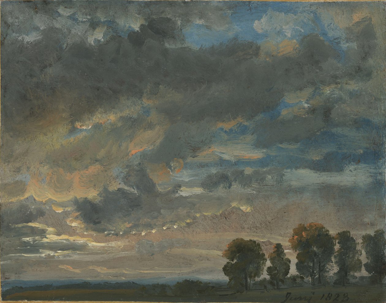 Večerní mraky od Johan Christian Dahl