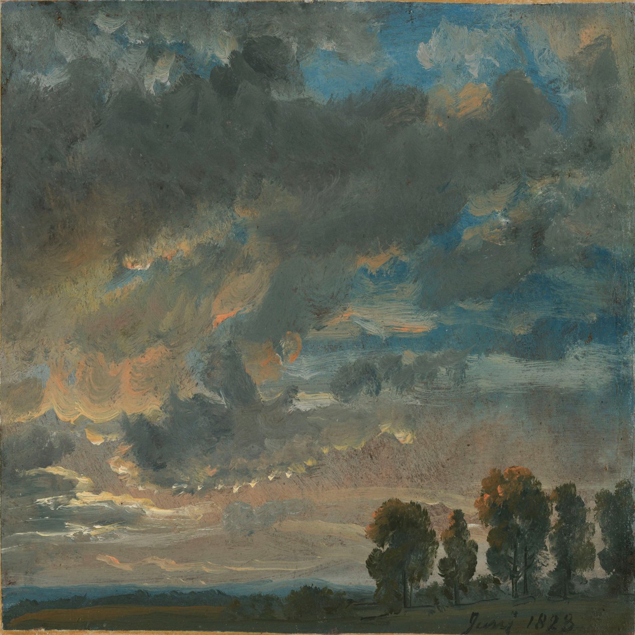 Mraky večer od Johan Christian Dahl