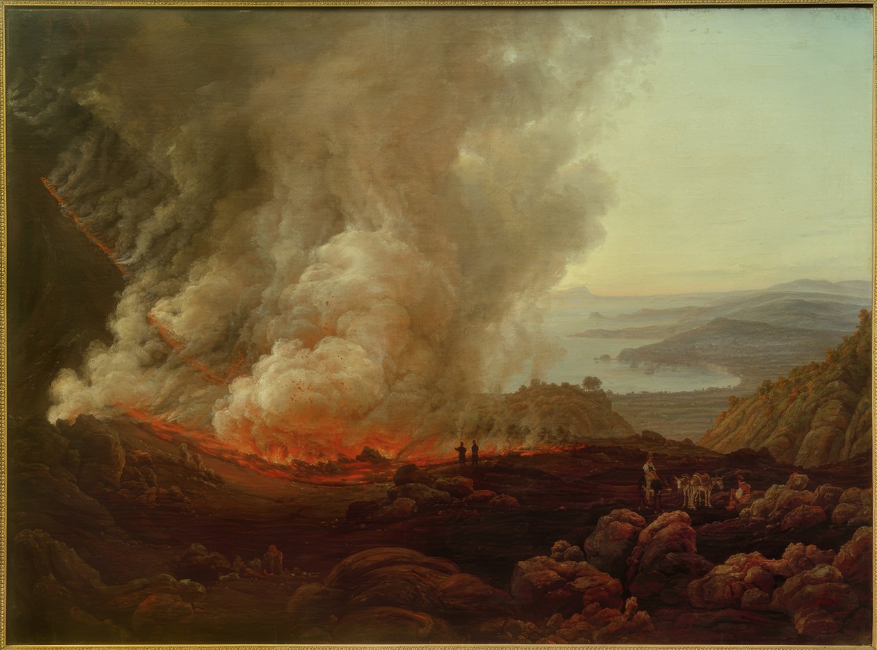 Erupce Vesuvu, prosinec 1820 / obraz v. J.Ch. Dahl od Johan Christian Dahl