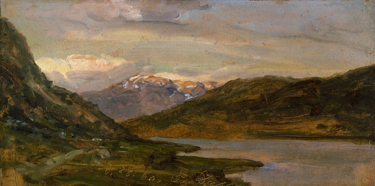Z Nystuenu na Filefjellu od Johan Christian Dahl