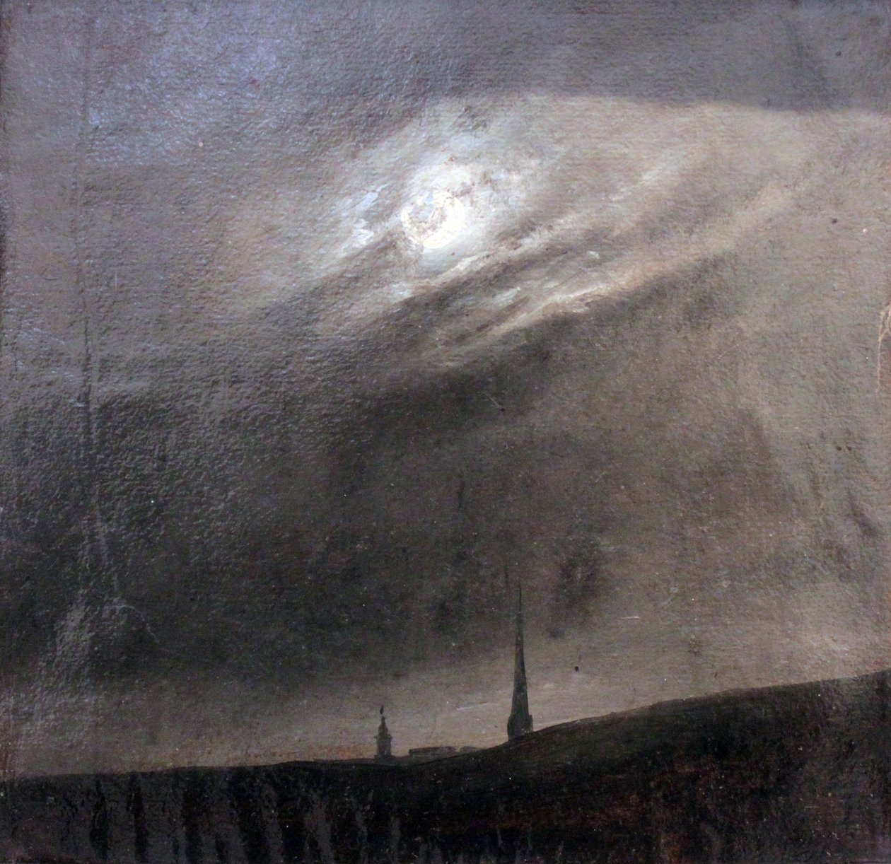 Německy: Mondnacht über Dresden Měsíční noc nad Drážďany od Johan Christian Dahl
