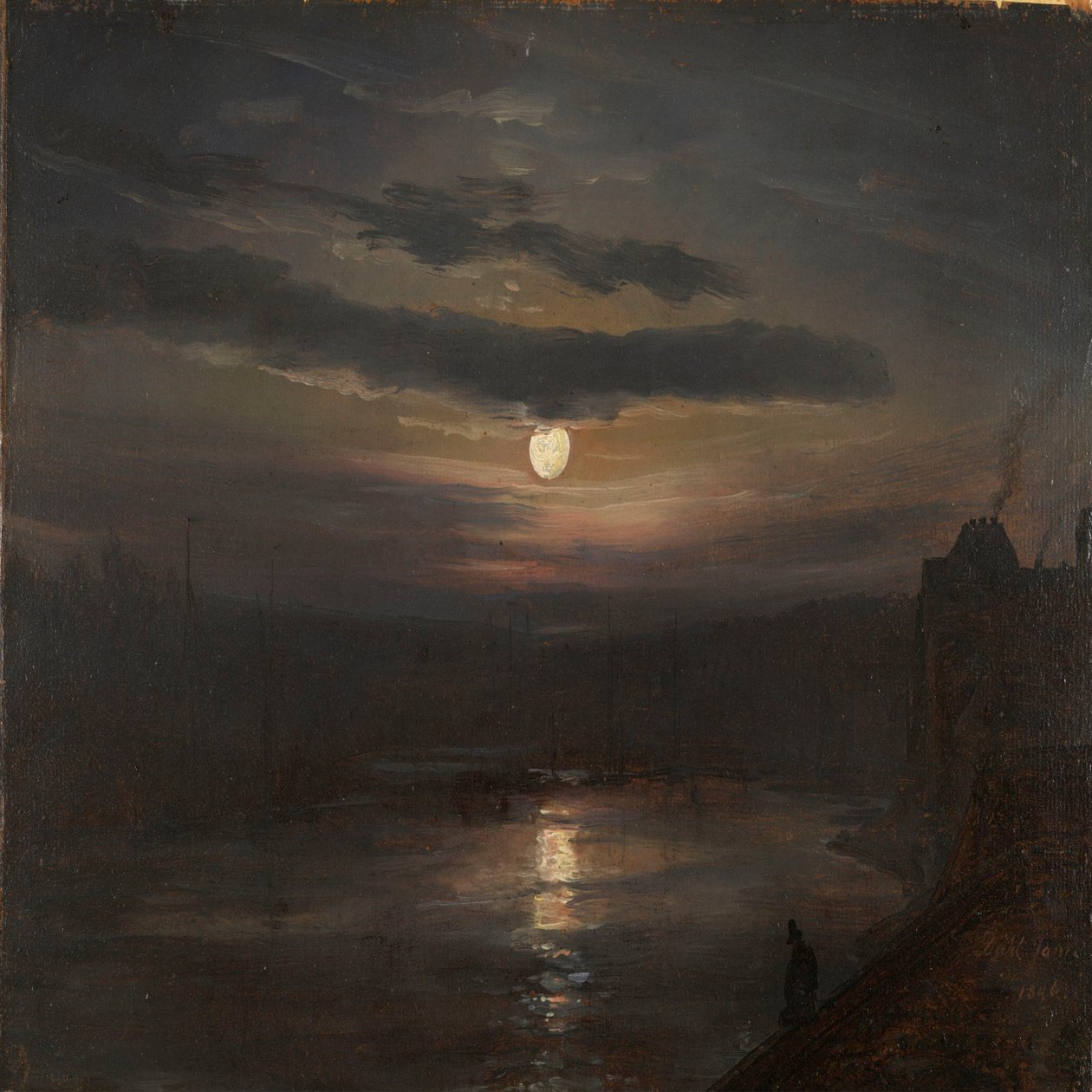 Měsíční svit nad Labem od Johan Christian Dahl