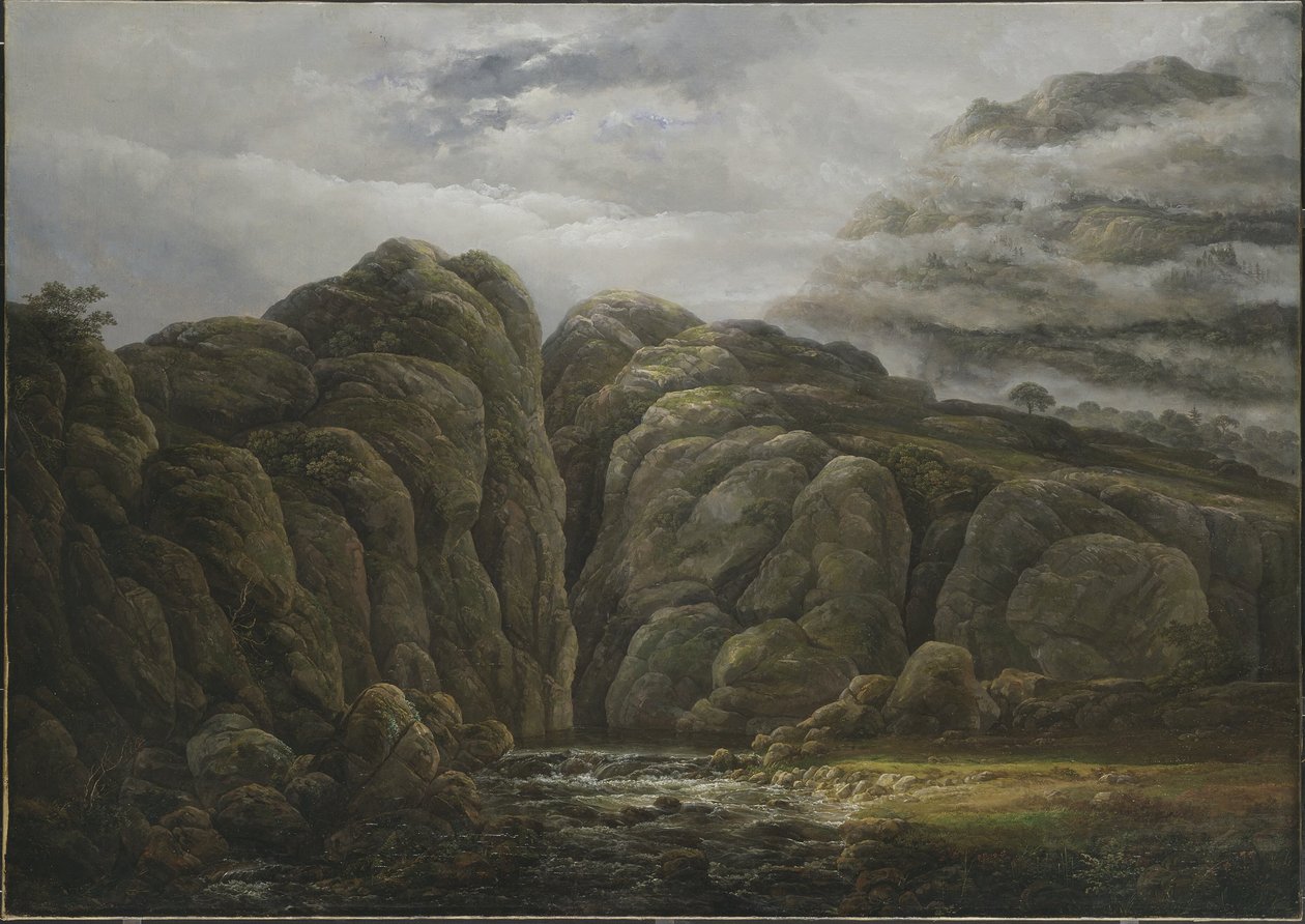 Norská horská krajina od Johan Christian Dahl