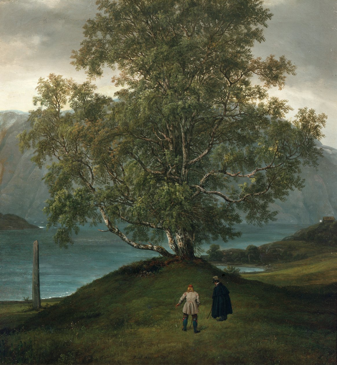 Vinutí břízy od Johan Christian Dahl