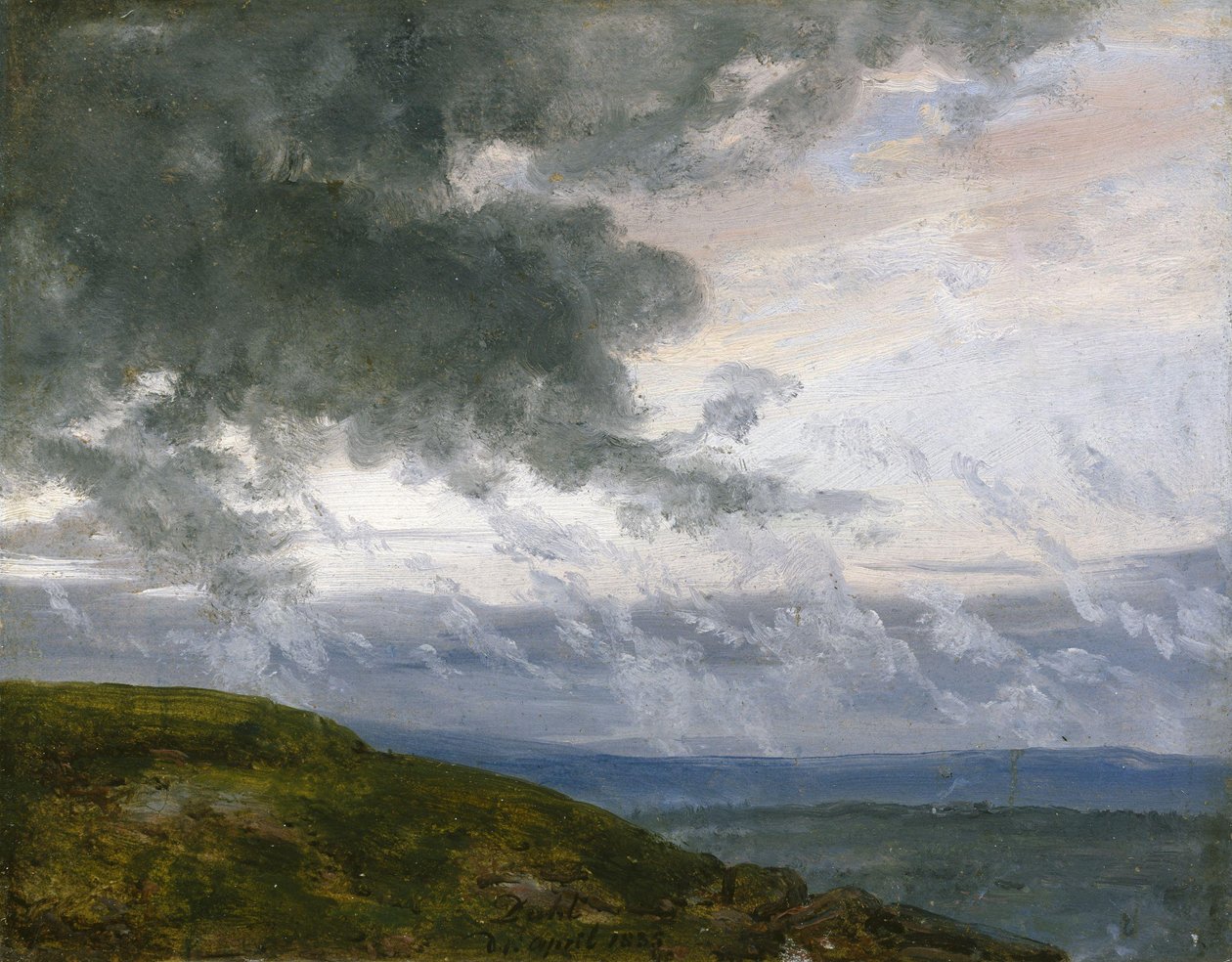 Bouřkové mraky od Johan Christian Dahl