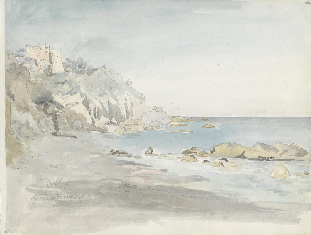 Pláž u Marina Grande na Capri od Johan Christian Dahl
