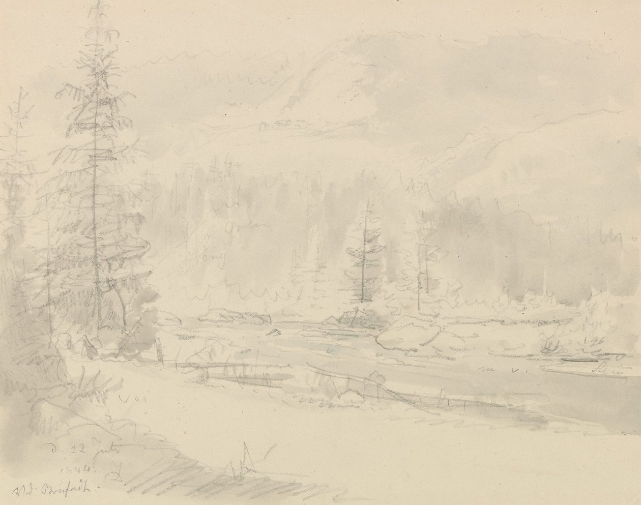 U Bruflatu od Johan Christian Dahl