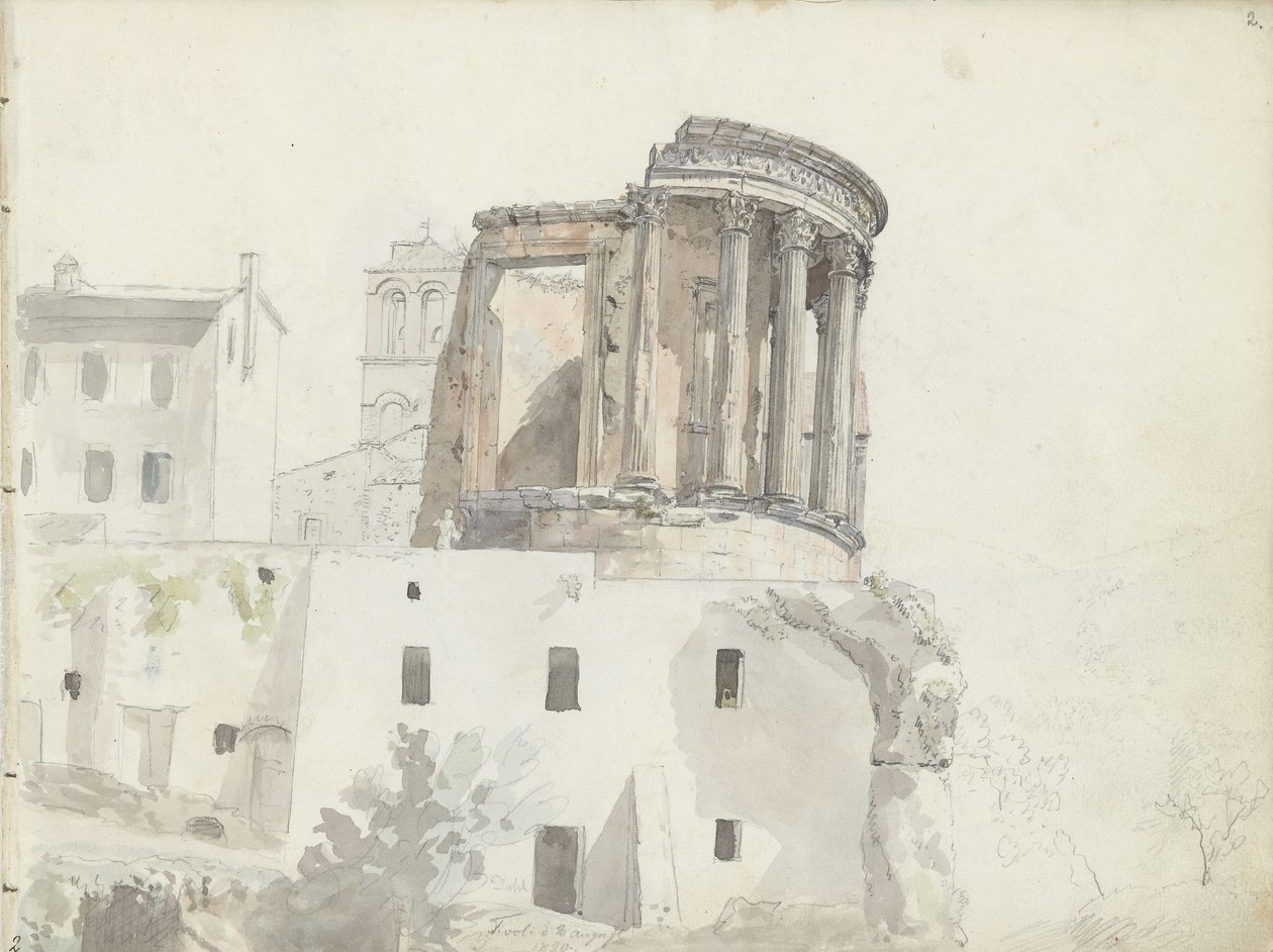 „Vestin chrám“, Tivoli od Johan Christian Dahl