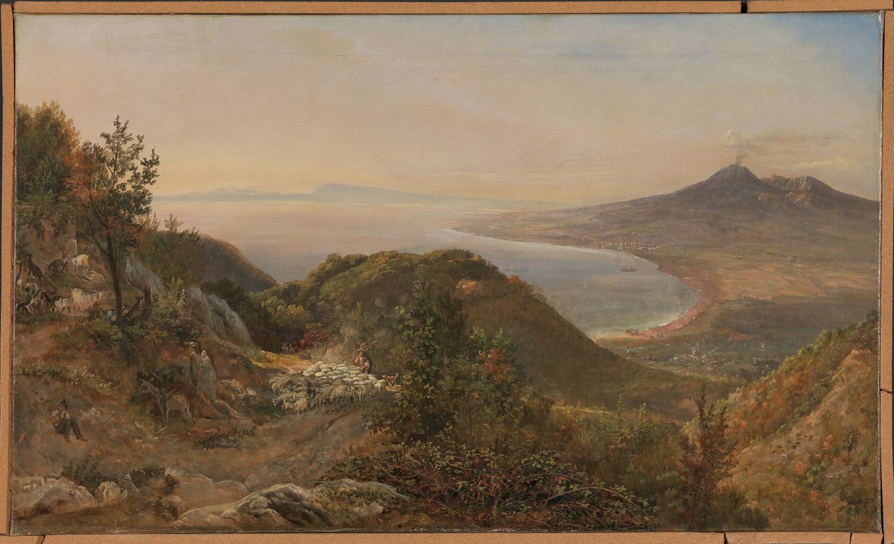 Pohled z Pimonte od Johan Christian Dahl