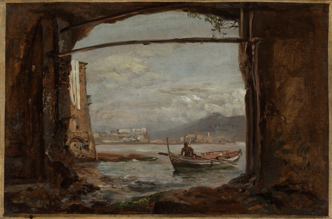 Pohled z jeskyně poblíž Posillipa od Johan Christian Dahl
