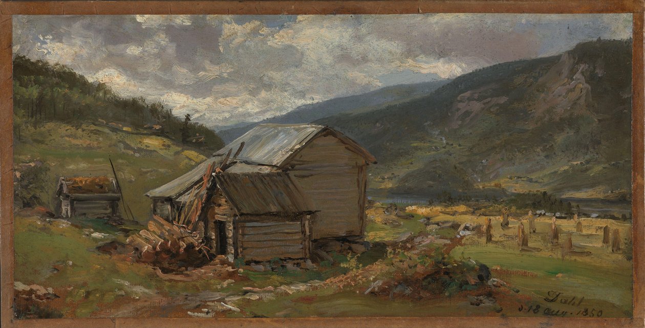 Pohled na Hjelle ve Valdres od Johan Christian Dahl