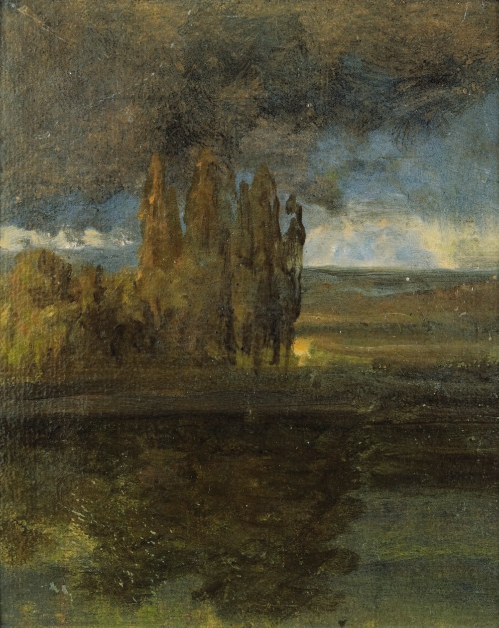 Pohled na Labe a baštu "Der Bär" od Johan Christian Dahl