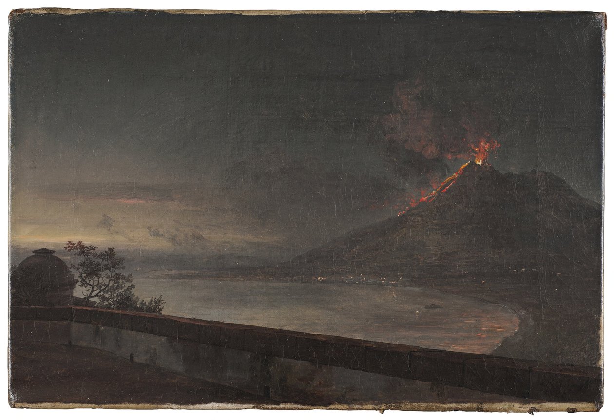 Pohled na Vesuv z vily Quisisana od Johan Christian Dahl