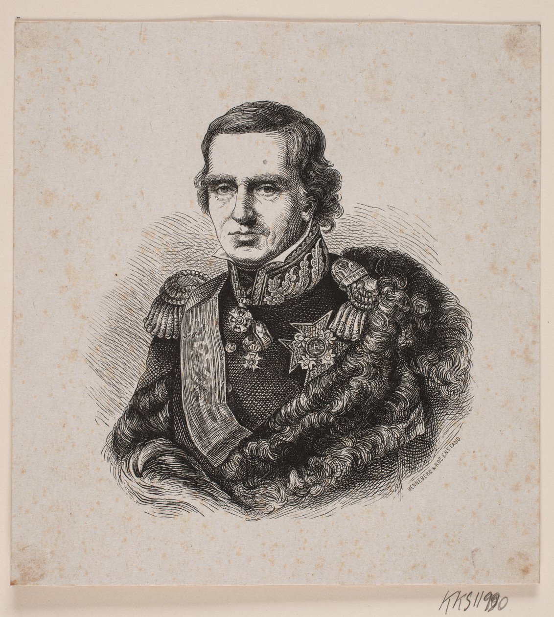 Neznámá armáda s hvězdou švédského velkokříže od Johan Frederik Rosenstand