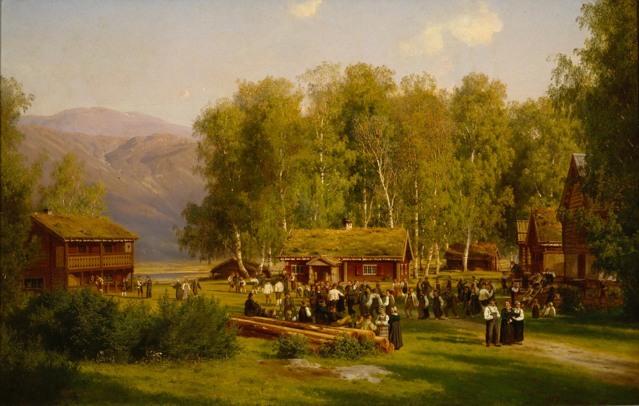 Svatojánská slavnost od Johan Fredrik Eckersberg