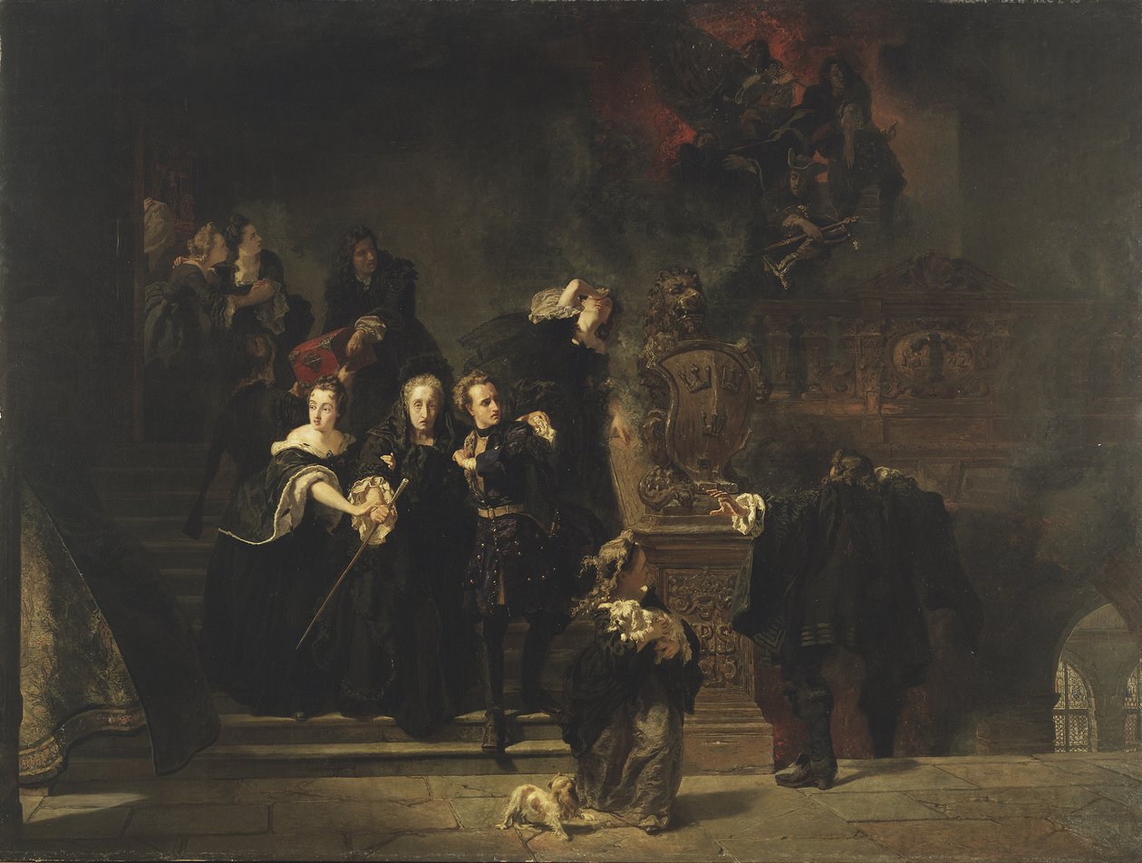 Požár královského paláce, Stockholm, 7. května 1697, 1862-66 od Johan Fredrik Hockert