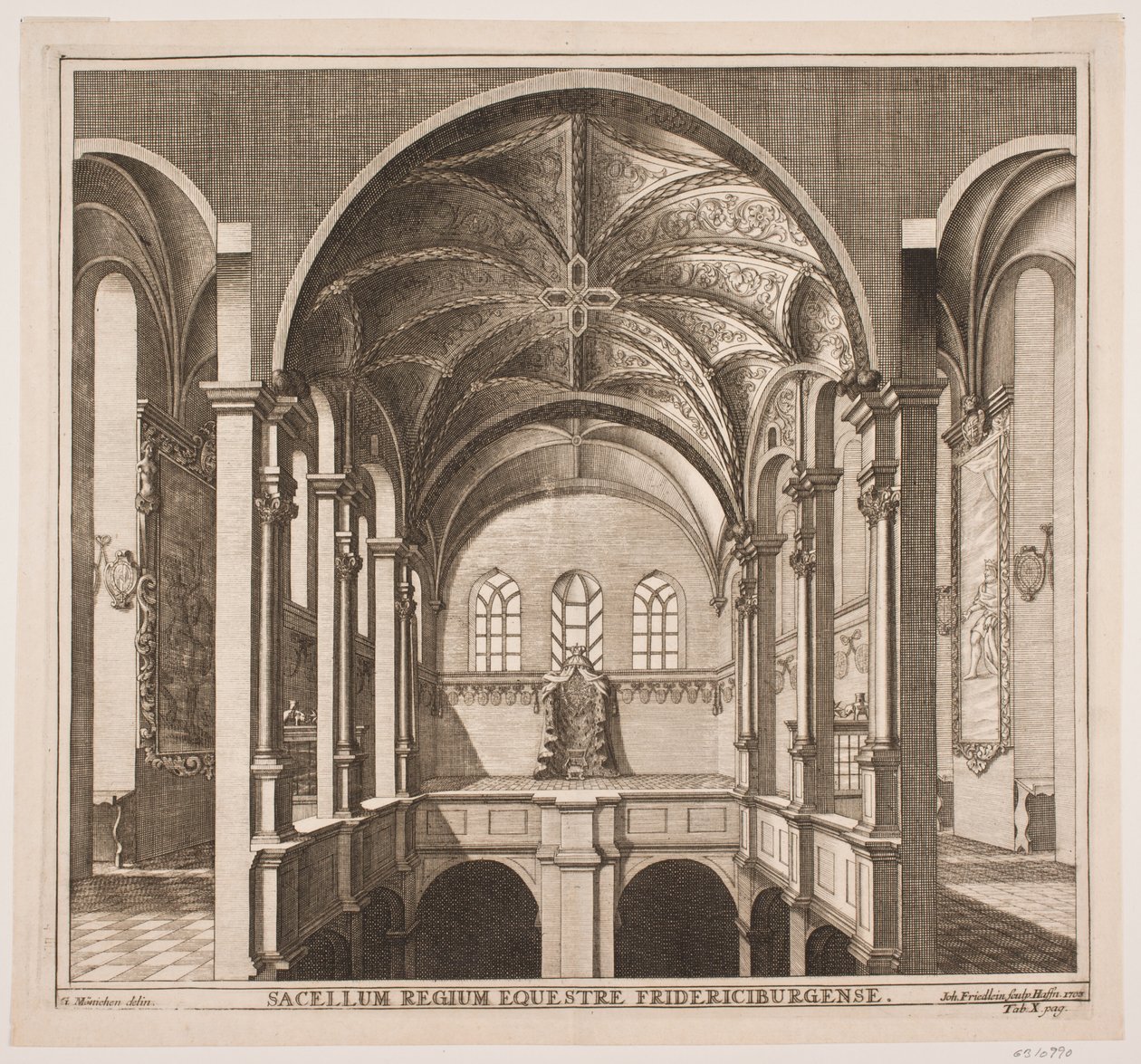 Horní část kostela Frederiksborg Palace od Johan Friedlein