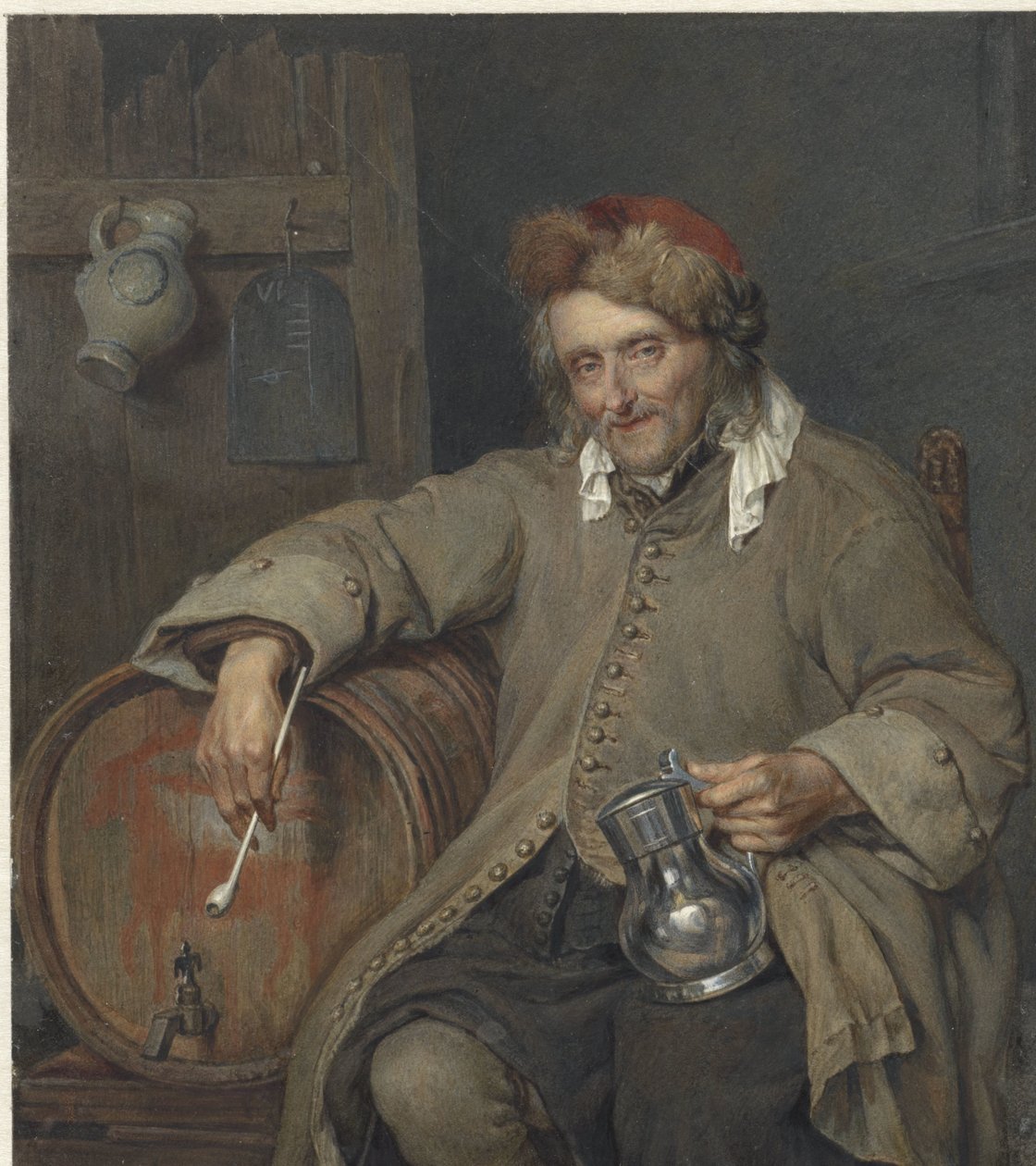 Starý piják od Johan Heinrich Neuman