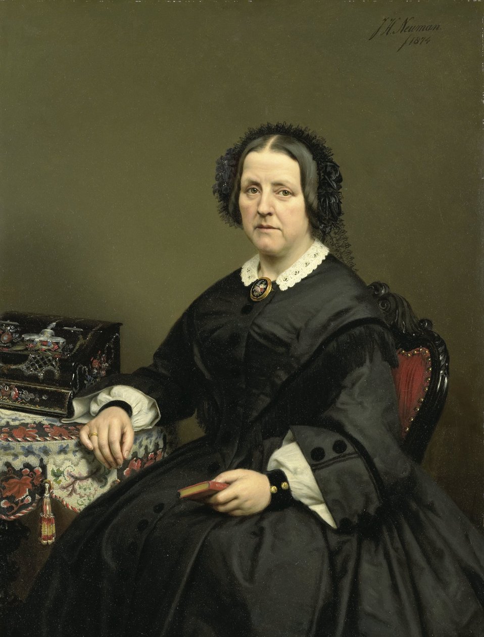 Wilhelmina Margaretha van den Bosch (1807-74). Manželka Gerarda Johana Lost van Themaat od Johan Heinrich Neuman