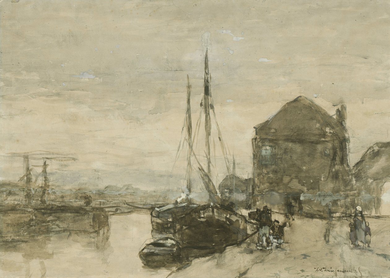 Pohled na Turfmarkt a Eendjespoort v Haarlemu Pohled na Turfmarkt s Eendjespoort v Haarlemu od Johan Hendrik Weissenbruch