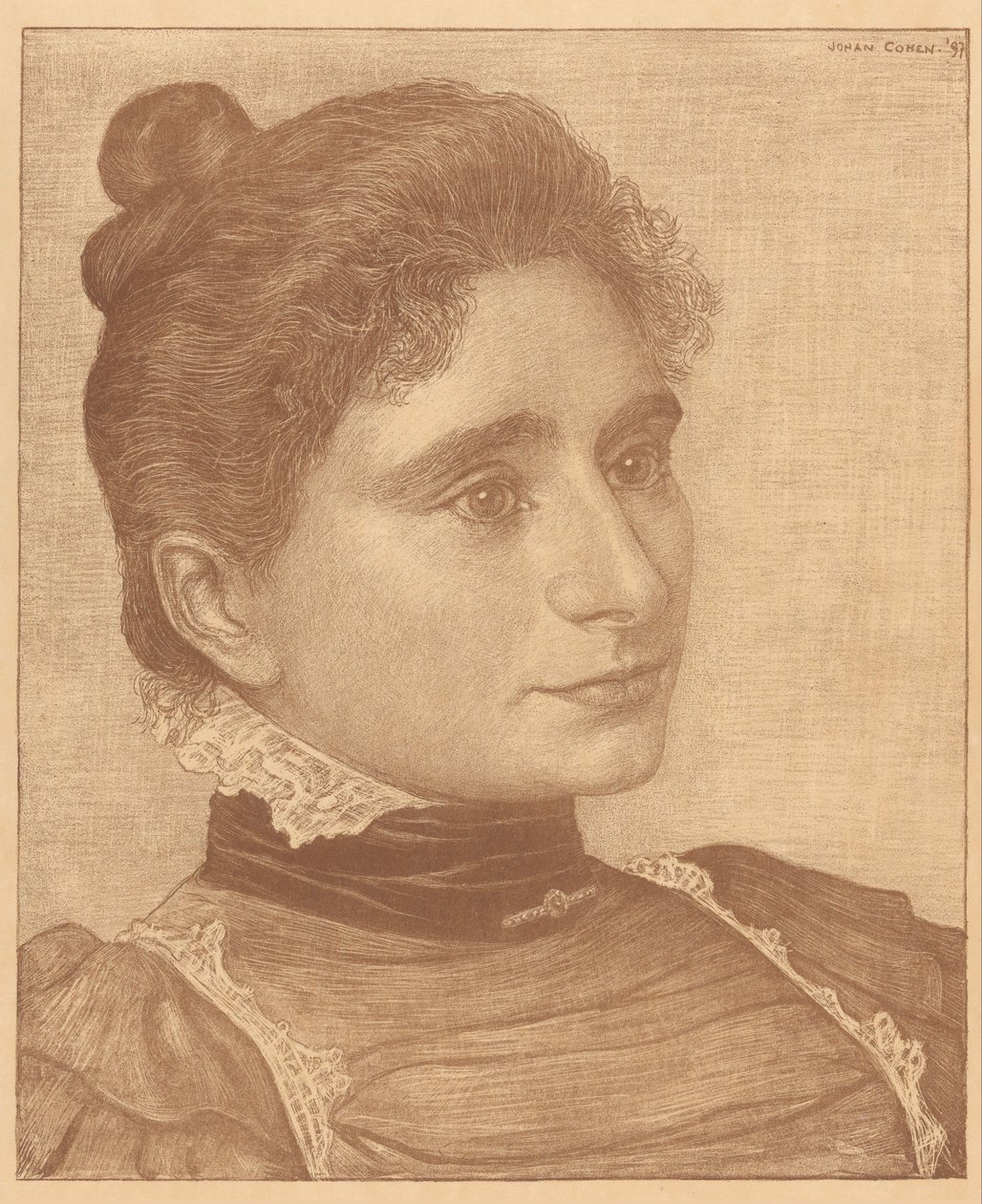Portrét Meta Cohen Gosschalk od Johan Henri Gustaaf Cohen Gosschalk
