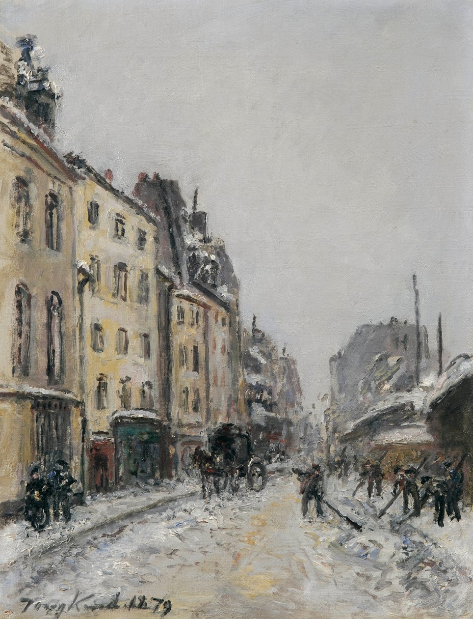 Rue du Faubourg-Saint-Jacques v Paříži od Johan Jongkind