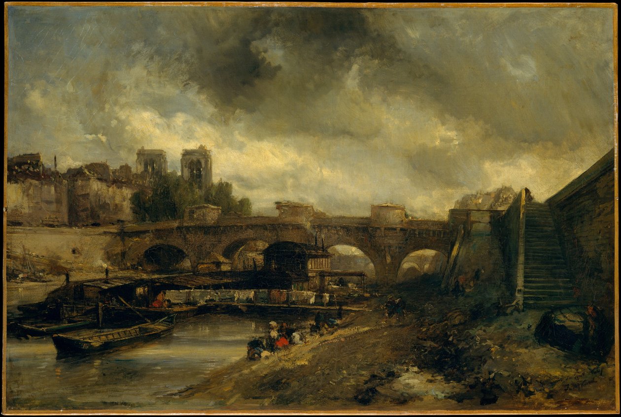 Pont Neuf od Johan Jongkind