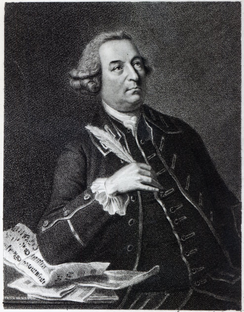 Portrét Johna Christophera Smithe (1712-95), hudebníka a amanuensis z Händel od Johan Joseph Zoffany