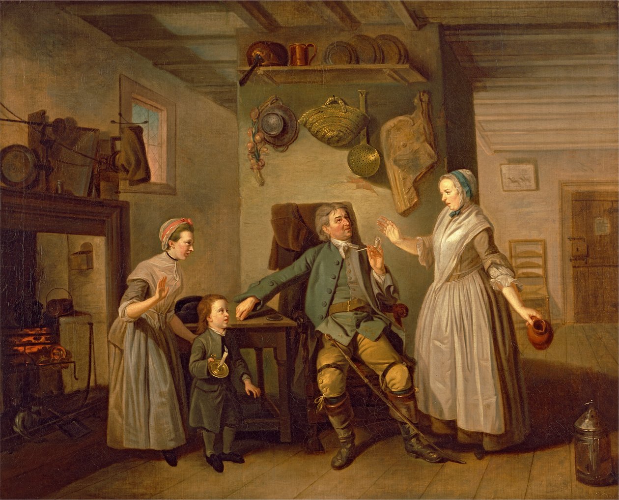 David Garrick a Mary Bradshaw ve filmu Davida Garricka "The Farmer
