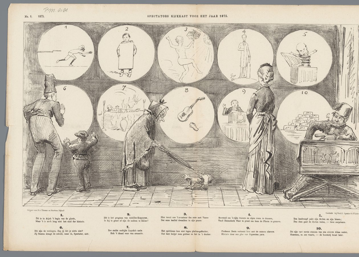 Kabinet pro diváky na rok 1875 (název na objektu) od Johan Michaël Schmidt Crans